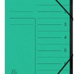 Exacompta Ordnungsmappe DIN A4 7-Fach  grün