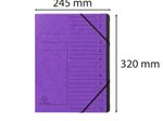 Exacompta Ordnungsmappen DIN A4 12-Fach  violett