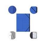 Exacompta Ordnungsmappe DIN A4 7-Fach  blau