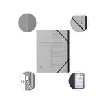 Exacompta Ordnungsmappen DIN A4 12-Fach  grau