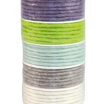 PRÄSENT Kordeln Elbe natur/grau/mint/hellgrün/lila