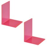 MAUL Buchstützen 10,0 x 10,0 x 13,0 cm neon pink