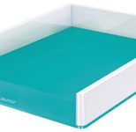 LEITZ Briefablage WOW Duo Colour DIN A4 perlweiß/eisblau