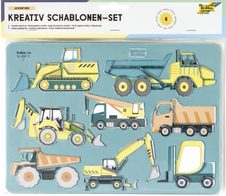 folia Zeichenschablonen-Set farbsortiert