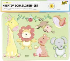 folia Zeichenschablonen-Set farbsortiert