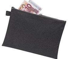 VELOFLEX Reißverschlussbeutel A5 schwarz