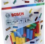 BOSCH Heißklebesticks Gluey Farb-Mix rot, gelb, blau, schwarz, grün