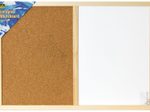 Idena Whiteboard-Pinnwand 60,0 x 40,0 cm Kork/Whiteboard braun/weiß