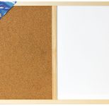 Idena Whiteboard-Pinnwand 60,0 x 40,0 cm Kork/Whiteboard braun/weiß