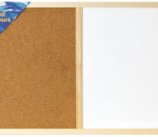 Idena Whiteboard-Pinnwand 60,0 x 40,0 cm Kork/Whiteboard braun/weiß