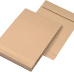 MAILmedia Faltentaschen DIN B4 braun