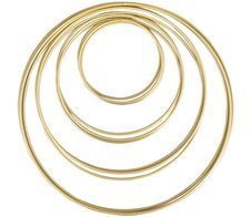 Rayher Metallringe-Set beschichtet gold