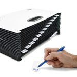RAPESCO® Fächermappe DIN A4 überbreit 26-Fach weiß