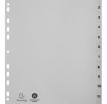 Exacompta Ordnerregister Vollformat, Überbreite 1-12 DIN A4