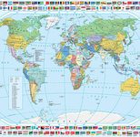 VELOFLEX Schreibtischunterlage 60,0 x 40,0 cm Weltkarte