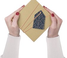 folia Geschenkboxen-Set 14,5 x 14,0 x 7,4 cm braun