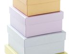 folia Geschenkboxen-Set 14,5 x 14,0 x 7,4 cm bunt