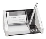 WEDO Schreibtisch-Organizer 16,4 x 9,7 x 8,9 cm glasklar/schwarz