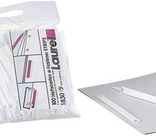 Laurel® Heftstreifen  für bis DIN A4 weiß