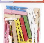 folia Holzklammern mehrfarbig