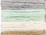 folia Kordeln grau, hellgrün, creme, beige, rosa