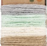 folia Kordeln grau, hellgrün, creme, beige, rosa