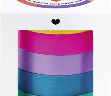 folia Deko-Klebeband 10 mm x 10 m gelb, pink, lila blau, grün