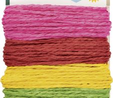 folia Kordeln pink, rot, gelb, grün, blau