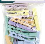 folia Holzklammern mehrfarbig