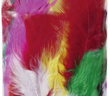 folia Federn mehrfarbig