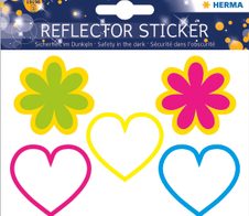 HERMA reflektierende Aufkleber Blumen und Herzen