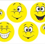 HERMA reflektierende Aufkleber Smiley