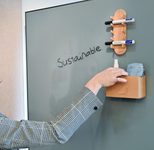 Legamaster magnetischer Stiftehalter 19,0 x 7,5 x 9,2 cm braun