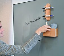 Legamaster magnetischer Stiftehalter 19,0 x 7,5 x 9,2 cm braun