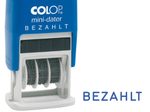 COLOP Datumstempel mit Text S160/L "BEZAHLT"