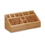 relaxdays Schreibtisch-Organizer Bambus