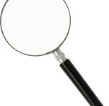 Lupe schwarz 3-fach, Ø 75 mm