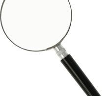 Lupe schwarz 3-fach, Ø 75 mm