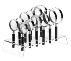 WESTCOTT Lupe schwarz 2-fach, Ø 90 mm