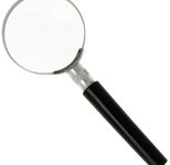 Lupe schwarz 5-fach, Ø 50 mm