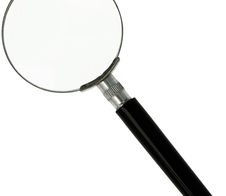 Lupe schwarz 5-fach, Ø 65 mm