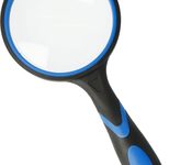 WESTCOTT Lupe schwarz/blau 4-fach, Ø 75 mm