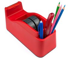 sax design Tischabroller rot/weiß