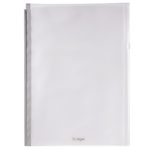 SIGEL Gleitverschlusstasche für Konferenzmappe A4 transparent