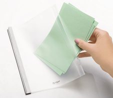 SIGEL Gleitverschlusstasche für Konferenzmappe A4 transparent