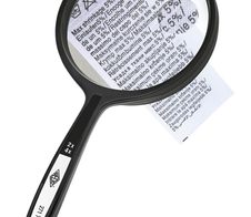 WEDO Lupe schwarz 2-fach und 4-fach, Ø 6,3 cm