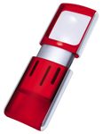 WEDO Lupe rot 3-fach, Ø 13,3 cm