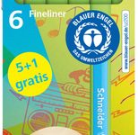 Schneider Line-Up Fineliner farbsortiert 0,4 mm, 5 St. + GRATIS 1 Fineliner