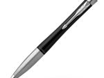 PARKER Kugelschreiber schwarz/silber, Schreibfarbe: blau