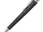 FABER-CASTELL Kugelschreiber POLY BALL M schwarz matt, Schreibfarbe: blau
